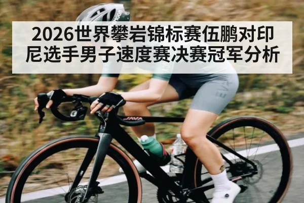 2026世界攀岩锦标赛伍鹏对印尼选手男子速度赛决赛冠军分析